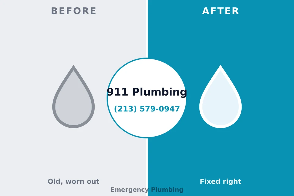 Before and after: plumbing company Wildwood, MO